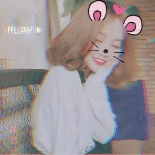 🍓 b0fd552c PLAY spielen, animiert, ohrfilter, Cartoon-Effekt, Overlay-Effekt telegram sticker