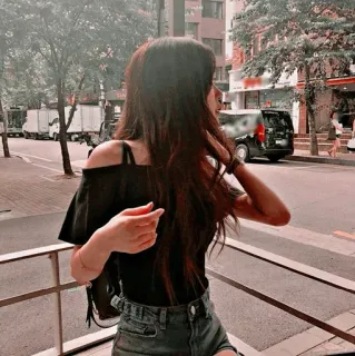 🖋 94fc6e9e dziewczyna, moda, styl, ulica, koreański, azjatycki telegram sticker