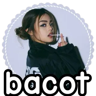 🔪 da7813cb bacot woman, sticker, bacot, offensive language, lollipop whatsapp sticker