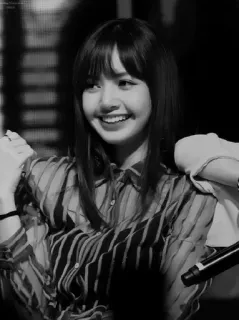 ◽️ d8bfe292 Человек, Женщина, Портрет, Улыбка, Счастливый, Черно-белое whatsapp sticker