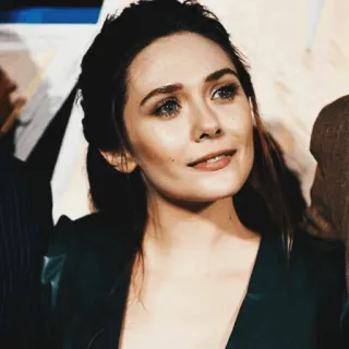 🌜 0393e553 Elizabeth Olsen aktris, selebriti, wanita, potret, Elizabeth Olsen telegram sticker