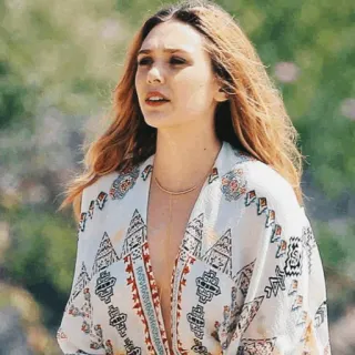 ☁️ e3af7f15 Elizabeth Olsen selebriti, aktris, Elizabeth Olsen, wanita, potret telegram sticker