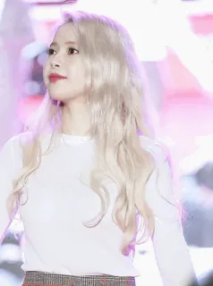 🍭 10d7b6d6 femme, blonde, portrait, personne, femme, coréenne, chanteuse telegram sticker