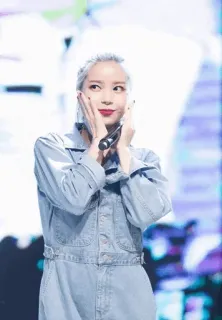 🍭 1fcc83e9 femme, K-pop, chanteuse, performance, scène, célébrité telegram sticker