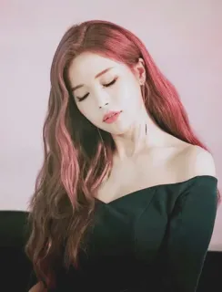 🍭 5c1b0d70 femme, mannequin, cheveux roux, portrait, beauté, mode telegram sticker