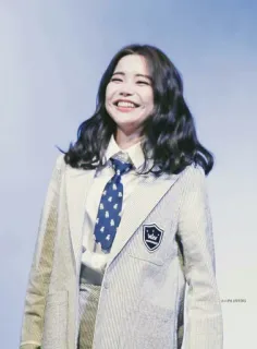 🍭 a19f1b68 souriant, femme, portrait, personne, coréen, tenue de soirée telegram sticker