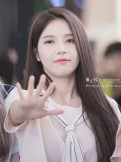 🍭 ec44c986 By-Xirian.com Photograph by Xirian Copyri femme, portrait, coréen, cheveux longs, main, fille telegram sticker