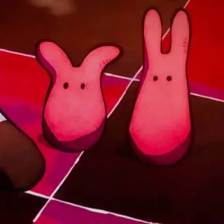 🇯🇪 7f6a77ed merah muda, kelinci, anime telegram sticker