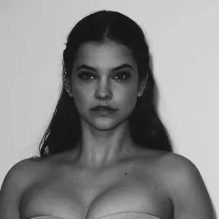 🌚 00cad524 ผู้หญิง, ภาพเหมือน, นางแบบ, ขาวดำ, คน, เพศหญิง telegram sticker