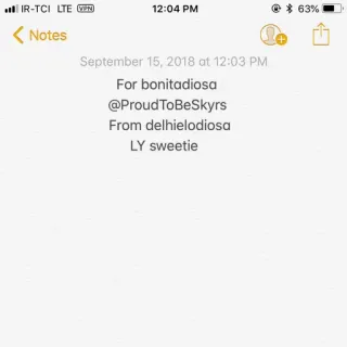 🗝 4e9e7376 September 15, 2018 at 12:03 PM
For bonitadiosa
@ProudToBeSkyrs
From delhielodiosa
LY sweetie telegram sticker