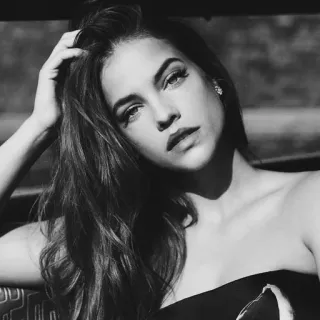 🖇 f86b7b4c ผู้หญิง, ภาพบุคคล, ความงาม, นางแบบ, ขาวดำ, บุคคล telegram sticker