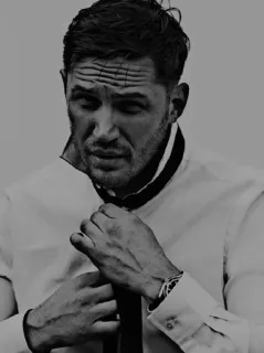🔚 92263802 Tom Hardy actor, portrait, man, celebrity whatsapp sticker