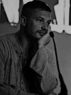 🔚 93979644 Tom Hardy actor, celebrity, portrait, man, english whatsapp sticker