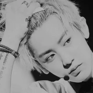 ⚖ 1dd7a948 daughter in my ... ผู้ชาย, ภาพเหมือน, รอยสัก, กางเขน, ขาวดำ telegram sticker