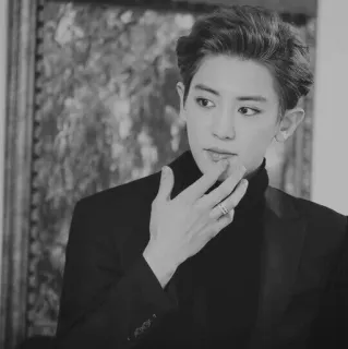 ® 1f424a57 ผู้ชาย, คน, ขาวดำ, ภาพเหมือน, ผู้ชาย, นางแบบ telegram sticker