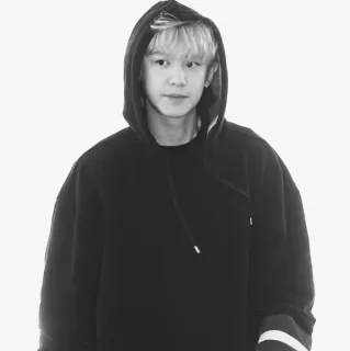 🏹 0846b9ec homme, sweat à capuche, portrait, intérieur, monochrome telegram sticker