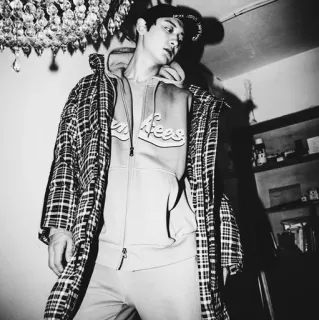 🏹 098c6849 homme, mode, style, mannequin, sweat à capuche, carreau, New York Yankees telegram sticker