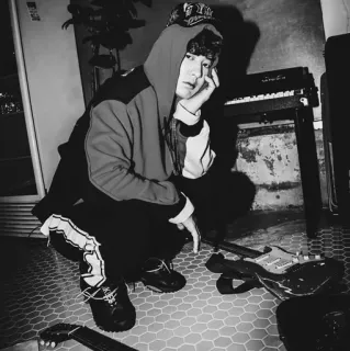 🕸 5f74e3db personne, musique, guitare, musicien, portrait, artiste telegram sticker