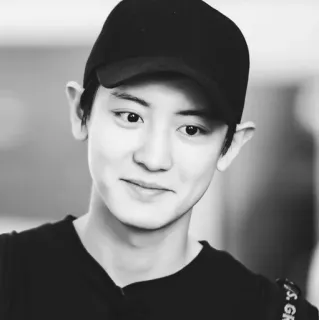 💸 aded1888 homme, portrait, personne, noir et blanc, chapeau, coréen telegram sticker