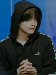 🎐 4b5f0367 PUMA person, hoodie, puma, jacket, clothing, apparel, korean whatsapp sticker