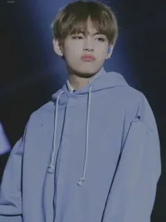 🎐 7c41c808 V v, kpop, bts, korean, singer, male, hoodie whatsapp sticker