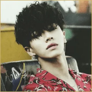 ⚖ 45e82869 man, portret, rood shirt, mode, persoon, jongvolwassene telegram sticker