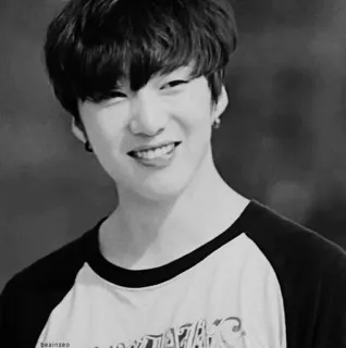 🖤 ef9b997d beainsep K-pop, Idole, Noir et blanc, Asiatique, Coréen, Homme, Souriant telegram sticker