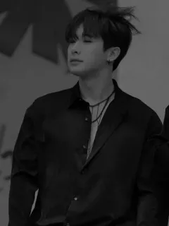 🖤 6d6c27c5 Wonho K-pop, singer, Korean, idol, performer telegram sticker