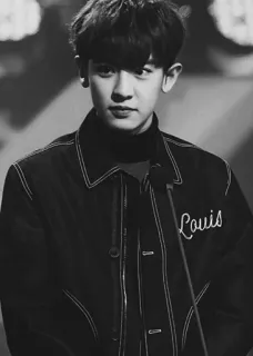 ✨ 28ab21f7 Louis ภาพเหมือน, ผู้ชาย, ขาวดำ, แฟชั่น telegram sticker