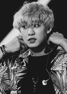 ✨ 2b0879e6 ผู้ชาย, คน, ภาพเหมือน, นักร้อง, เพลง, ไอดอล, K-pop telegram sticker