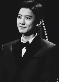 🌚 c9ee0599 ผู้ชาย, ภาพเหมือน, สูท, ขาวดำ, ชุดทางการ telegram sticker