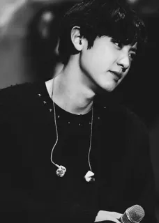 🥀 cc23ecc1 ผู้ชาย, นักร้อง, ไมโครโฟน, ขาวดำ, คน, ภาพเหมือน telegram sticker