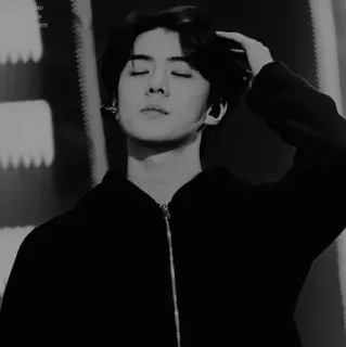 ✖️ 27166870 homem, retrato, monocromático, penteado, pessoa, interior telegram sticker