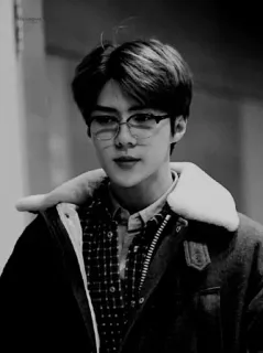 🏹 b7fdc3a2 человек, очки, мода, портрет, в помещении, куртка telegram sticker