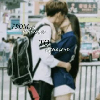 🗳 8df192ba FROM Alara TO Renesme pareja, beso, amor, romance, cariño telegram sticker