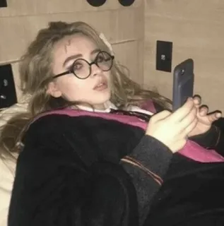 🏹 50aaa5c6 Harry Potter 哈利波特, 女巫, 巫师, 服装, 眼镜, 书, 魔法 whatsapp sticker