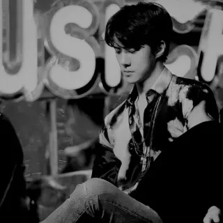 ⚙ 09788d5d pria, potret, kasual, duduk whatsapp sticker