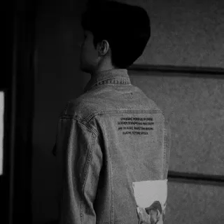 ⚔ 662141d4 UNKNOWN WORDS IN ORDER teks, mode, pakaian, jaket denim, jaket, gaya whatsapp sticker