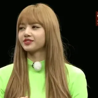 🌿 522e2c66 Lisa Lisa, K-pop, singer, celebrity, woman, portrait telegram sticker