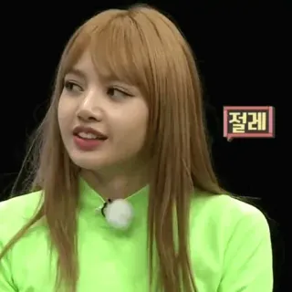 🌿 94d4c485 Lisa 절레 kpop, idol, girl, lisa, blackpink telegram sticker