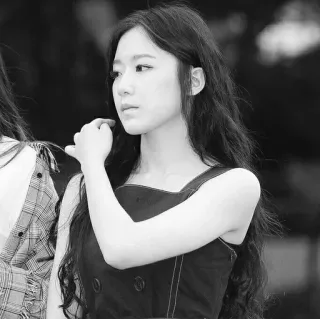 ☁️ adaa4213 mulher, preto e branco, retrato, feminino, coreana, asiática whatsapp sticker