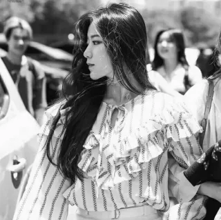 🌬 f10c0dae mulher, retrato, moda, estilo, pessoa, asiática whatsapp sticker