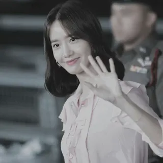 ⛲️ a4008eda ผู้หญิง, คน, เอเชีย, โบกมือ, ยิ้ม, ภาพเหมือน whatsapp sticker