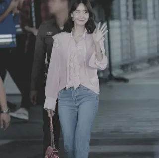 ⛲️ d5f28c14 ผู้หญิง, คน, กางเกงยีนส์, เสื้อ, ชุด, สไตล์, แฟชั่น whatsapp sticker