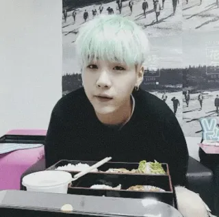 🗽 9ca5e2f9 Suga Suga, BTS, K-pop, Min Yoongi, Musica telegram sticker