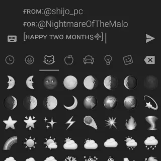 🌙 a3fd44ae HAPPY TWO MONTHS amore, felice, mesi, saluti, festa telegram sticker