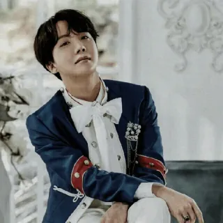 🔮 48179db6 J-Hope K-pop, Певец, Музыка, Портрет, Мужчина, Азиат, Корейский telegram sticker