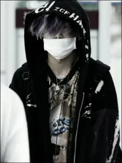 💷 eefdd70b ZCF HANMA hoodie, masker, mode, streetwear, modern telegram sticker