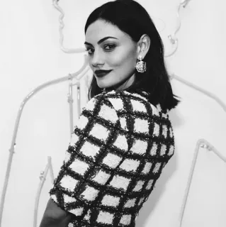 🕯 a35a906e wanita, potret, perhiasan, gaun, hitam putih telegram sticker