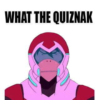 😒 8e5343e8 Keith Kogane Voltron: Legendary Defender WHAT THE QUIZNAK desenho animado, animado, Netflix, Voltron, Keith Kogane, Quiznak telegram sticker